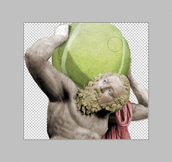 Creation of Atlas and the Tennis Ball: Step 8